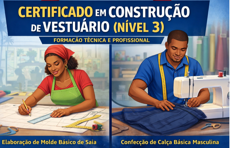 CERTIFICADO EM CONSTRUÇÃO DE VESTUÁRIO (NÍVEL 3)